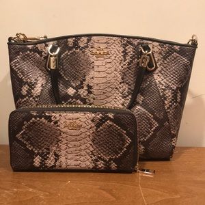 Coach Snakeskin Crossbody and Wallet!